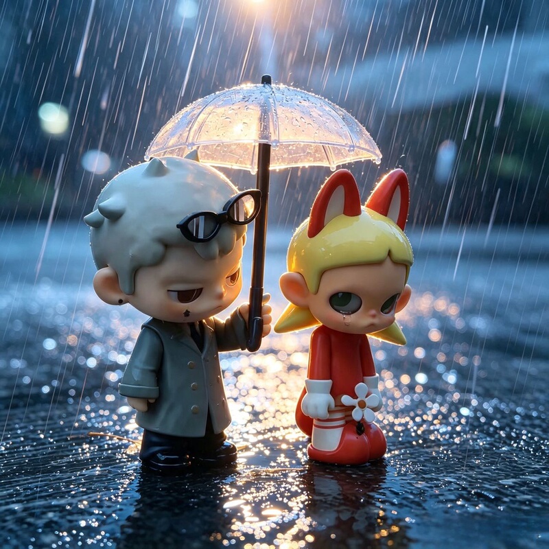 Zsiga Forest Walk Fox Series: the Kid Who Loves to Say the Opposite - Kubo April Drizzle Figure Car Ornament