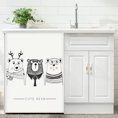 Washing machine blocking ply partition Waterproof sunscreen oil-proof balcony sunshade cabinet Shoe cabinet blocking ply sticky self-adhesive