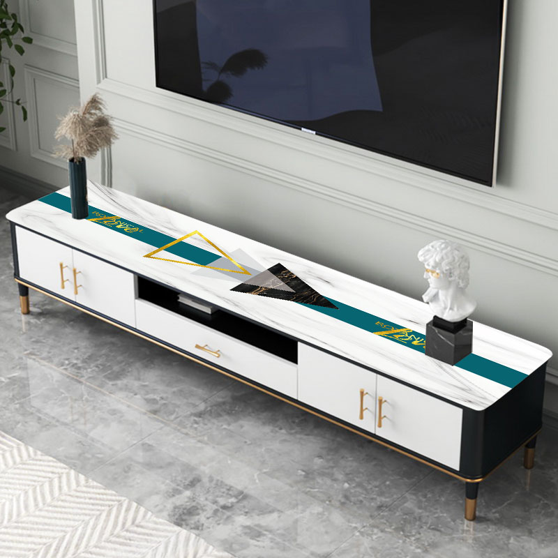 TV cabinet pad pvc table cloth soft glass waterproof oil proof free of washing modern minimalist plastic oblong lid Nordic