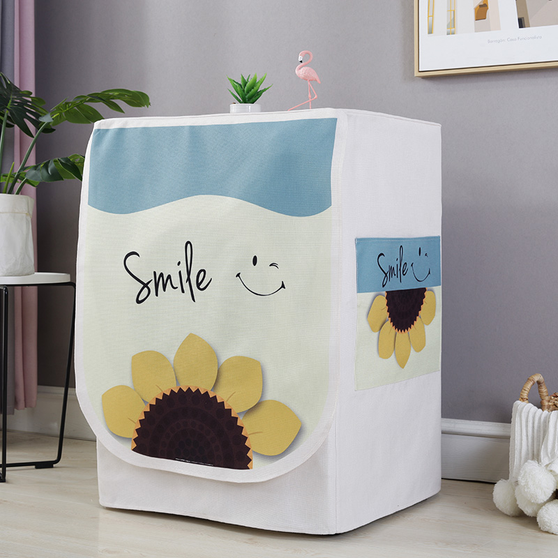 Washing machine anti-dust sleeve tumble-type waterproof sunscreen Haier universal balcony polo wheel upper open lid fully automatic cover cloth anti-dust cover