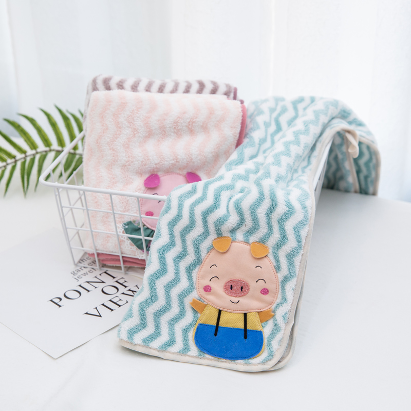 Pure cotton towels with satin embroidered Korean version male and female beauty salon baby towel wash face home face towels soft absorbent towels