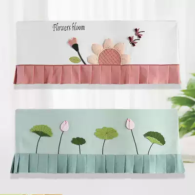 Wall-mounted air-conditioning cover bedroom 1 5 horses 1p Gree Beauty Haier Oaks 2p hanging dust cover is turned on