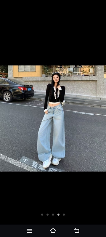 Denim Moonlight White Lyocell Tencel High-Waisted Wide-Leg Jeans for Women Spring/Summer Washed Draped Slight Flare Pants Denim Moonlight White Lyocell Tencel High-Waisted Wide-Leg Jeans for Women Spring/Summer Washed Draped Slight Flare Pants