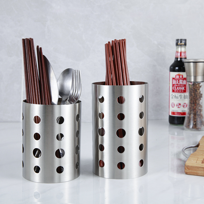 Table Face Chopstick Cage Chopstick Cylinder Chopstick Basket Stainless Steel Home Kitchen Chopsticks Knife Fork Cutlery Drain Rack Containing Box
