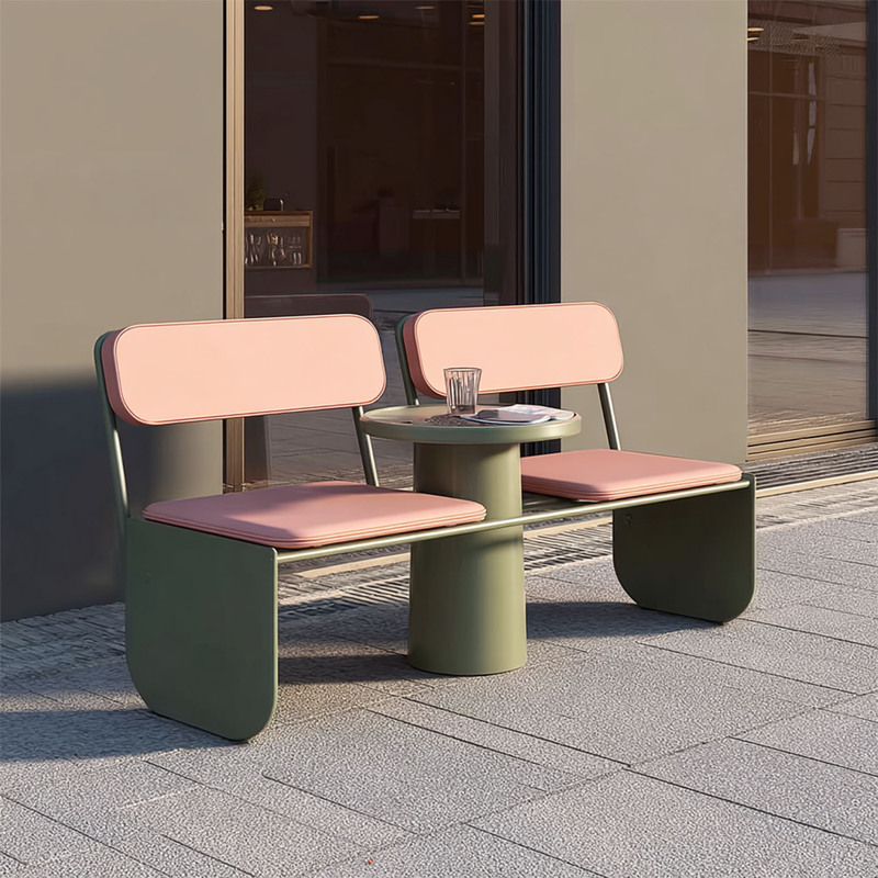 Outdoor Leisure Chairs, Wrought Iron Trendy Benches, Dining Tables and Chairs for Coffee and Milk Tea Shops, Commercial Street Rest Bench Sets Outdoor Leisure Chairs, Wrought Iron Trendy Benches, Dining Tables and Chairs for Coffee and Milk Tea Shops, Commercial Street Rest Bench Sets