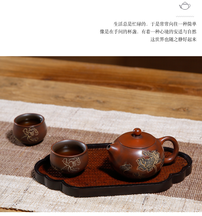 Tại thời điểm này, nồi chè gốm sứ Quảng Tây Qin Châu Yuxing nồi Shishi nồi gốm thủ công tinh khiết đặt bộ trà bị rò rỉ - Trà sứ bình trà cổ