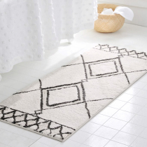 Moroccan ethnic carpet modern minimalist lines bedroom living room bedside Nordic carpet mat machine washable