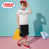Mang Thomas trẻ em trai 2020 Summer New Knitted Thể thao quần short Set Handsome hai mảnh. 