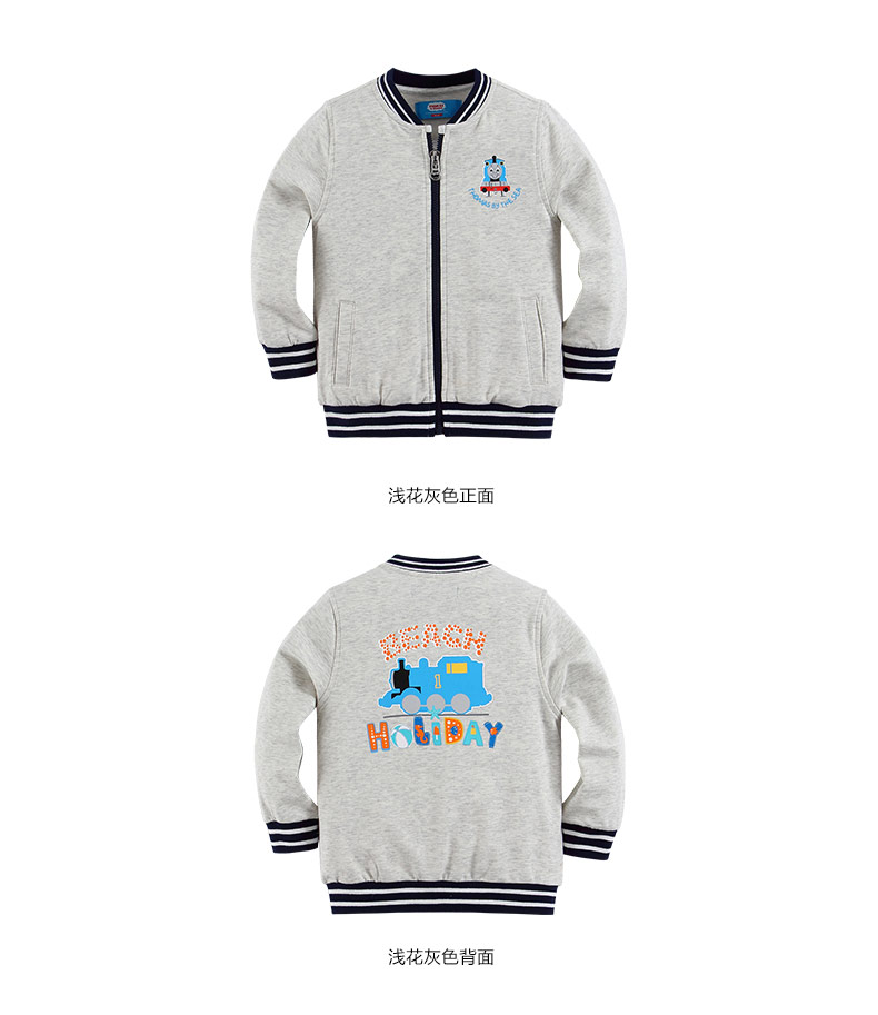 Thomas quần áo trẻ em 2018 mùa thu và mùa đông mặc trẻ em mới dài tay của cậu bé áo sơ mi bé bông cardigan coat