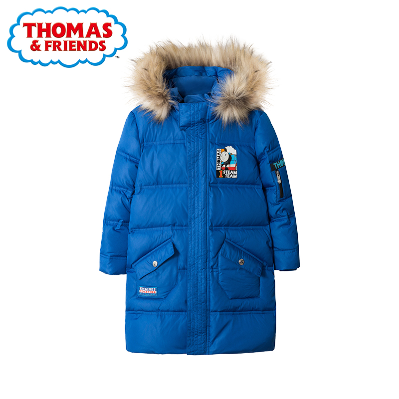 Thomas cho trẻ em mùa xuân ăn mặc 2020 mới trẻ em Hood Editing ấm Jacket Lạnh-Proof Xuống Jacket.