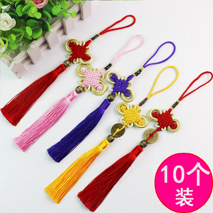 10 small bowl with 8 plate box outbound gift Ping Xiangkun home hang mounted Chinese knot