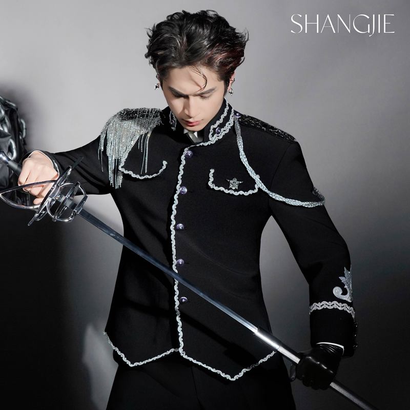 Shangjie Design Celebrity Dress Design High-End Performance Male Group Series Suit Jacket Stage Original Shangjie Design Celebrity Dress Design High-End Performance Male Group Series Suit Jacket Stage Original