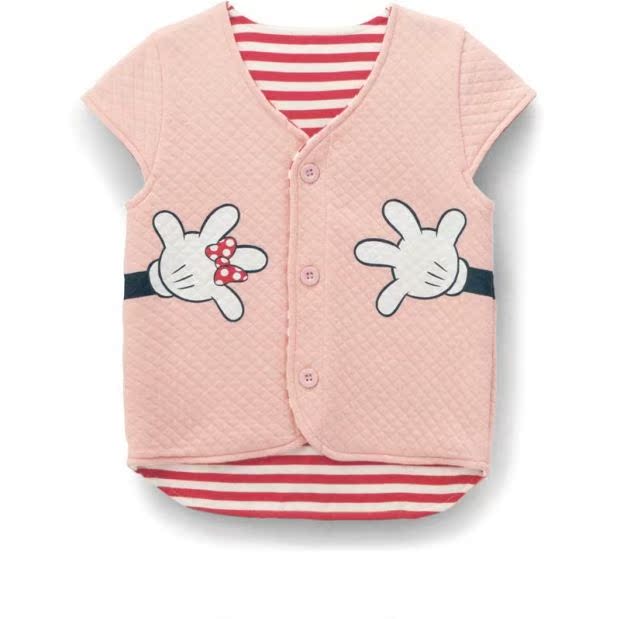 Quần áo trẻ em mùa xuân và mùa thu trẻ em cotton vest đôi vest bé mùa đông ấm áp không khí mỏng cotton vest vai shop quần áo trẻ em đẹp