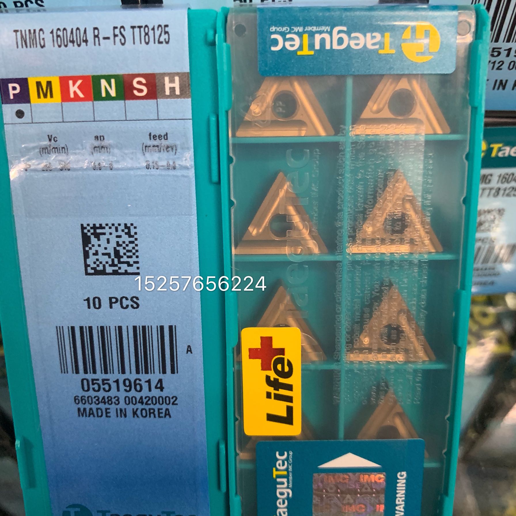 Tefixk numerical control blade TNMG160404R-FS TT8125 steel piece amount multi-preference invoiced