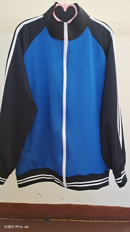 Spring and Autumn Style Royal Blue and Dark Blue Patchwork Unisex Class Uniform Jacket