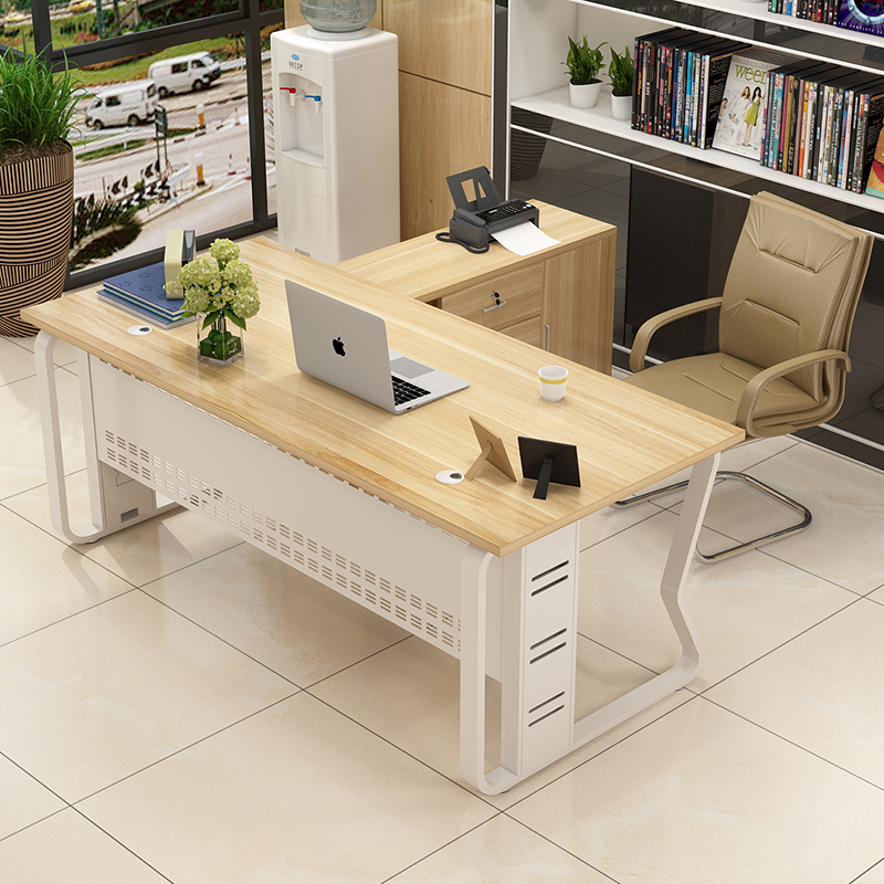 Boss Desk Single Ceo Desk Simple Modern Manager Desk Executive Desk Supervisor Desk and Chair Combination Office Furniture