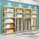 Home textile store shelf display rack wedding store bedding rack four-piece quilt display rack fabric rack