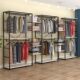 Clothing store display rack floor-standing clothes rack men's and women's clothing store display rack double-layer combination display hanger