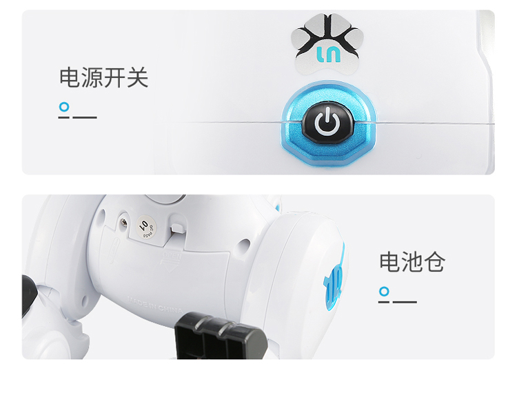 Le có thể trẻ em điều khiển từ xa robot dog Wang Wang đội thông minh dog electric puppy 1-2 tuổi 3 tuổi robot đồ chơi