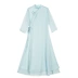 Phong cách Trung Quốc cải tiến tấm Hanfu khóa retro Zen sườn xám đầm dân tộc phục vụ trà 2020 mùa hè mới - váy đầm
