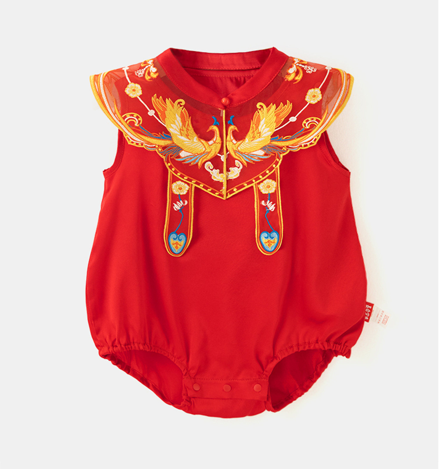 Longevity and Prosperity Mulberry Silk Romper for Baby Girls, New Chinese Style Spring and Summer Full Moon and Hundred Days Clothing, One-Year-Old Baby — 21