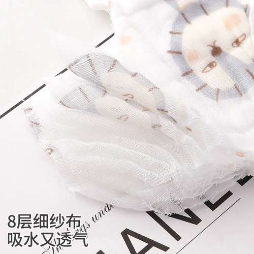 婴儿口水巾纯棉纱布宝宝围嘴360度旋转新生儿口水围兜春秋围脖式