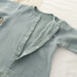 Детское хлопковое марлевое дышащее боди для новорожденных, детская пижама для выхода на улицу