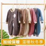 Детское демисезонное термобелье, демисезонный комбинезон для новорожденных, детский удерживающий тепло пуховик, бархатное боди