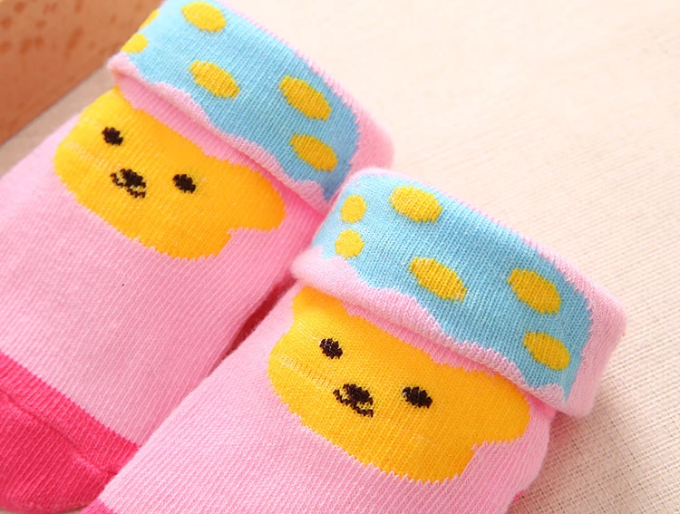 Vớ trẻ sơ sinh vớ cotton sơ sinh 0-3-9-12 tháng Nam và nữ Baby vớ chống trượt vớ sàn mùa xuân và mùa thu vớ chống trơn cho bé