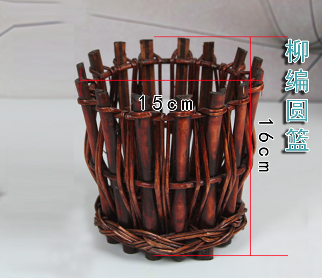 Trang chủ phụ kiện sáng tạo sân vườn mây mây wicker hoa mô phỏng hoa khô hoa cắm hoa nhỏ bình hoa trang trí - Vase / Bồn hoa & Kệ chậu nhựa treo tường