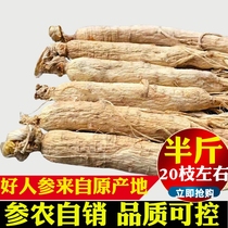 8-year-old ginseng Changbai Mountain dried ginseng 500 grams whole wine Wild wild mountain ginseng Whole must be sun-dried ginseng human body