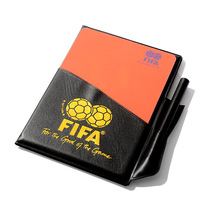 Football match referee patrol flag edge picker thickened red and yellow card with recording pen referee equipment linesman flag