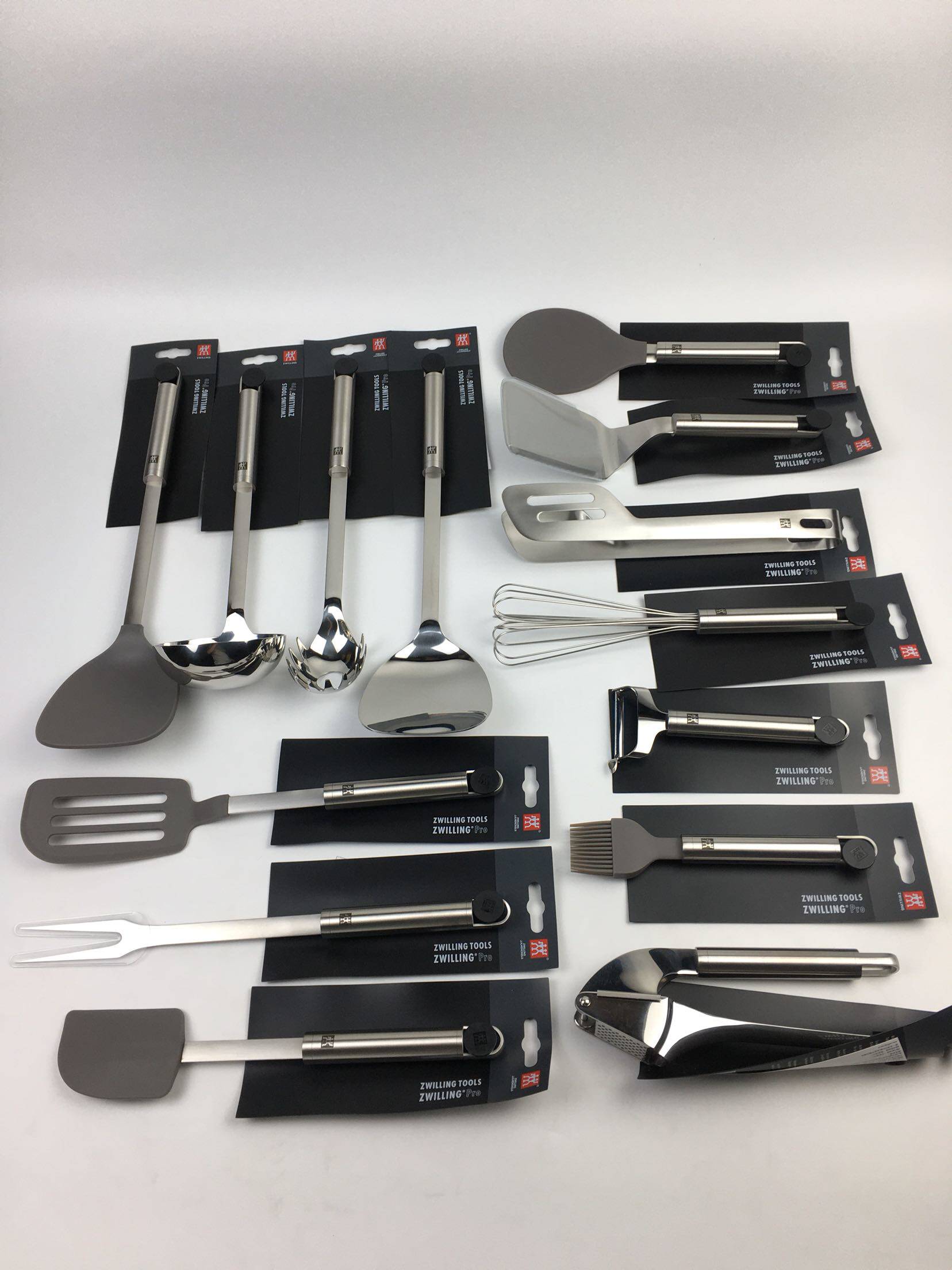 Double Standers Pro Chinese Pan Shovel Stainless Steel Soup Spoon Face Spoon Silicone Flat Shovel Rice Spoon Barbecue Nip Egg Press Garlic-Taobao