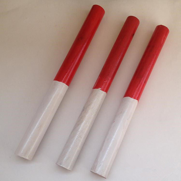 Wooden relay bar track and field training relay competition red and white professional competition 4*100 m relay game