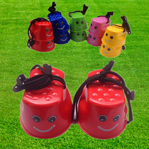 Smiley stilts kindergarten childrens sensory equipment Balance training Outdoor sports toys Sports products thickened section