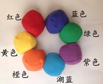 Kindergarten solid color sandbag children toy baby sandbag small sandbag canvas Oval sandbag adult outdoor batch