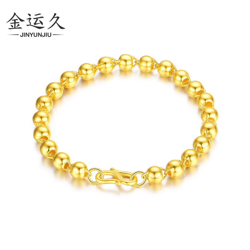 Gold Light Pearl Round Pearl Handout for men and women Foot Gold 999 Fashion Brief Buddha Pearl Round of Pearl Gold Handout