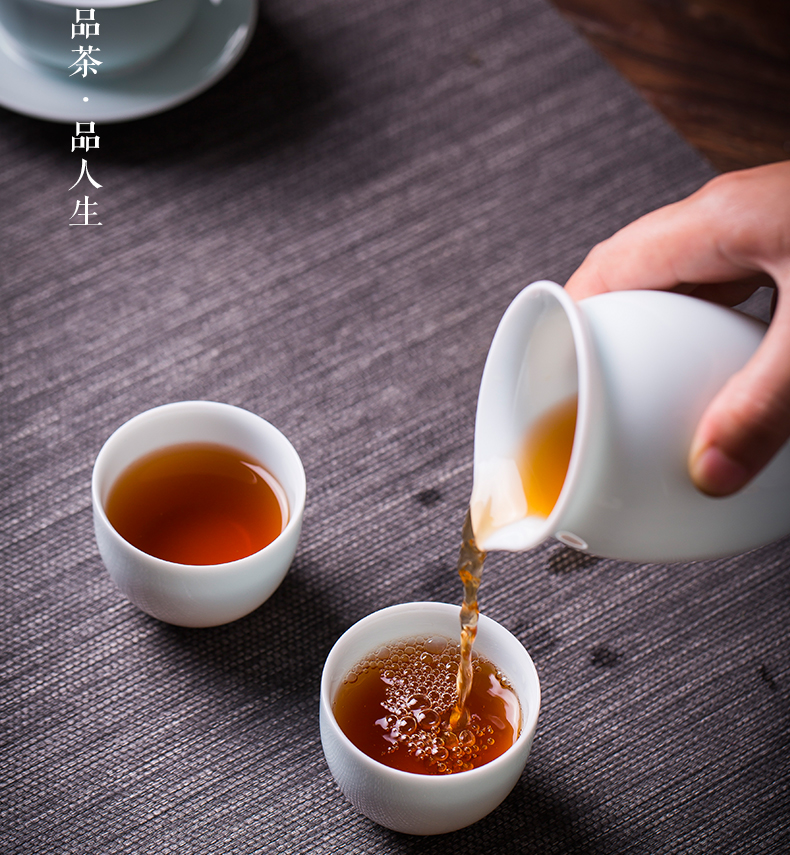 Jingdezhen ceramic fair keller points tea is tea sets accessories and a cup of tea to implement shadow celadon jade porcelain cup