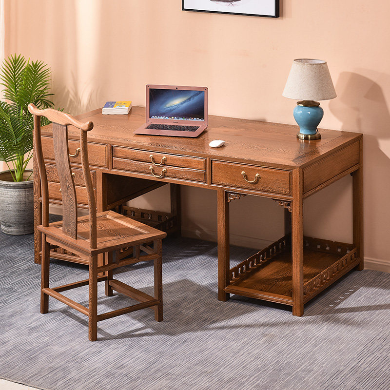 Mahogany Furniture Chicken Wing Wood Computer Desk Solid Wood Home Computer Desktop Desk Desk Writing Desk Chinese Style Office Chair