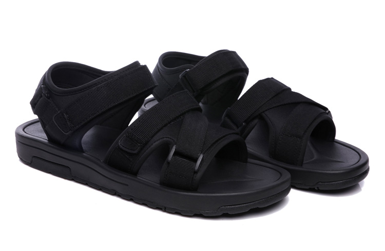Phiên bản hàn quốc của sandal nam đế mềm đế mềm xu hướng giày đế dày đế xuồng giày đi biển đại học hè đen phong cách mới giày tây