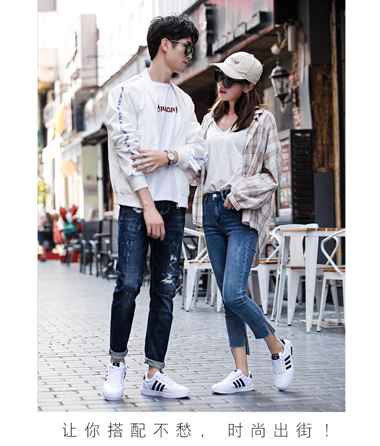 Mùa xuân và mùa thu giày nam sinh viên Phiên bản Hàn Quốc của xu hướng giày nhỏ màu trắng giản dị thoáng khí giày thanh niên giày vải ren hoang dã - Plimsolls khogiaythethao