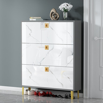 Shoe cabinet Household door light luxury solid wood ultra-thin dump bucket shoe cabinet into the home large easy storage cabinet Household foyer cabinet