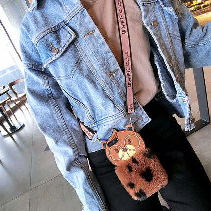 新款苹果8plus手机壳iphone7p保护套毛绒女6s