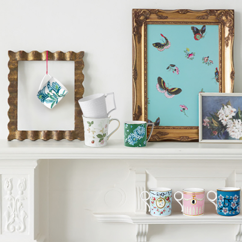Wedgwood waterford Wedgwood Archive collection 260 ml small ipads China mugs with German WMF coffee spoon