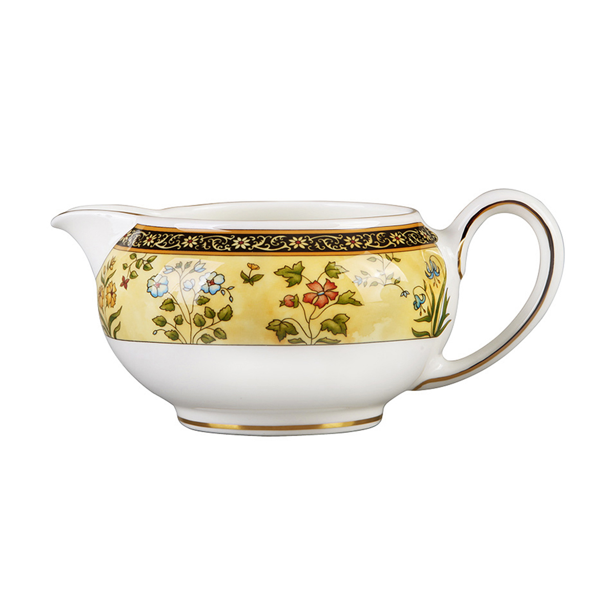 Wedgwood waterford Wedgwood India India flower ipads China milk sugar cylinder cylinder suit western - style coffee set suit