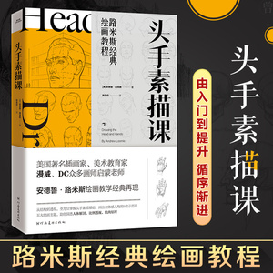 路米斯经典绘画教程 头手素描课安德鲁路米斯西方经典美术技法译丛 经典美术课 人体素描静物写生速写 基础绘画教程书籍素描教程书