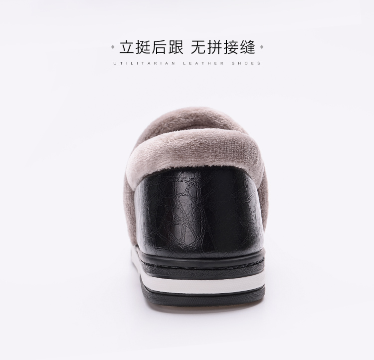 Dép cotton nữ trong nhà 2018 mới nền tảng da không thấm nước bao gồm tất cả với dép cotton nam cỡ lớn dep long mang trong nha