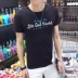 Áo sơ mi nam tay ngắn áo thun nam nửa tay màu rắn học sinh từ bi nam size áo rộng xu hướng quần áo nam đẹp trai