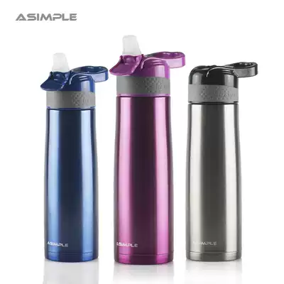 ASIMPLE adult straws insulated Cup men's and women 304 stainless steel leak-proof cup sports 500ml elderly