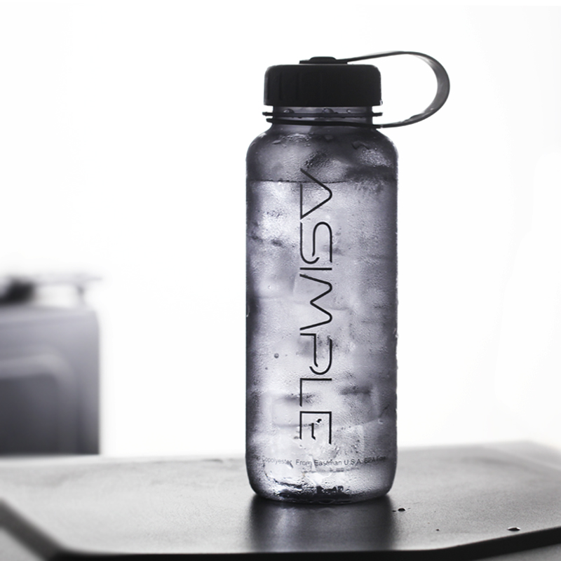 ASIMLE Sport Cup fitness leakproof male and female large capacity transparent water bottle anti-fall thickened covered 700ml